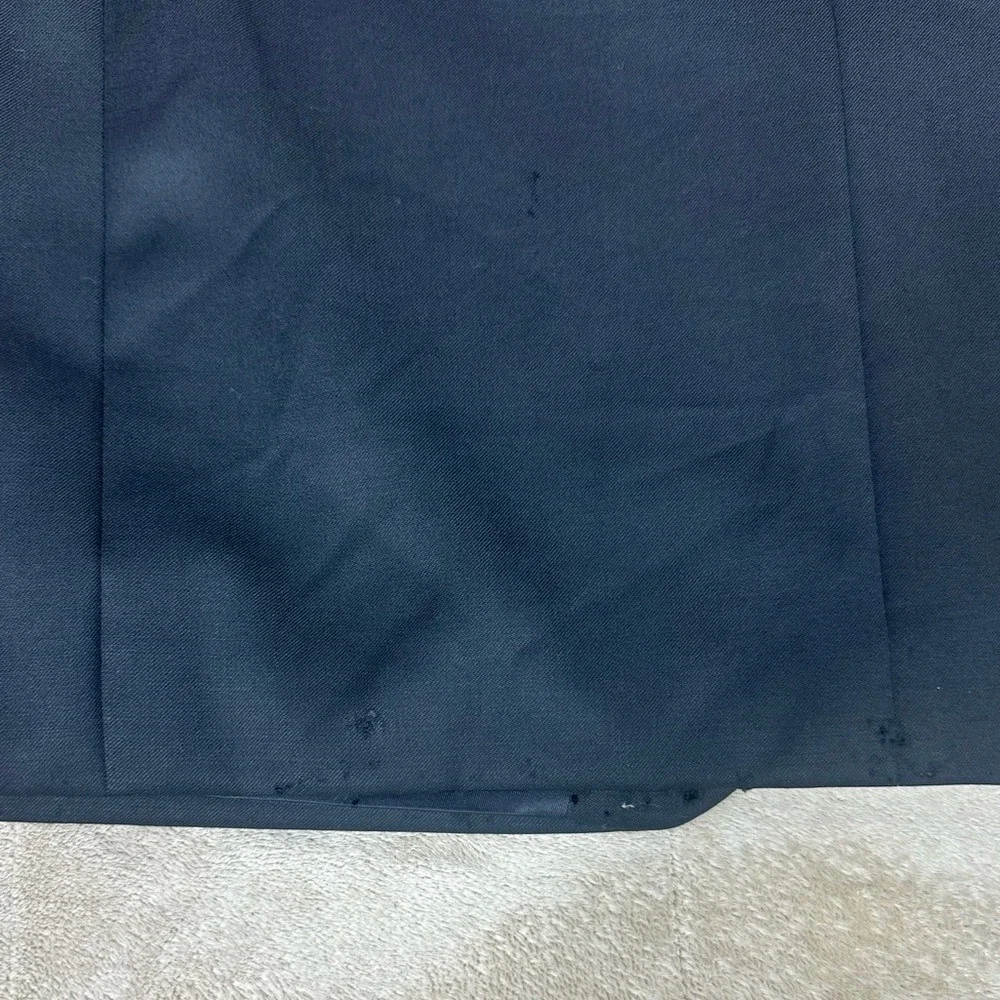 Yves Saint‎ Laurent Worsted Wool Blazer Sport Coat Mens 42R Black Union Made CA